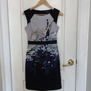 FRENCH CONNECTION Blue Sheath Dress